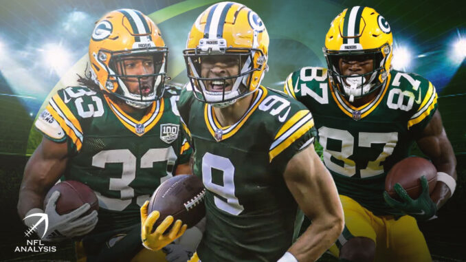 Aaron Jones, Christian Watson, Romeo Doubs, Packers