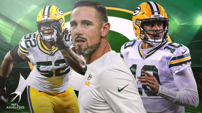 Rashan Gary, Matt LaFleur, Jordan Love, Packers