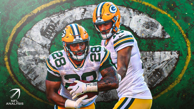 Jordan Love, AJ Dillon, Packers