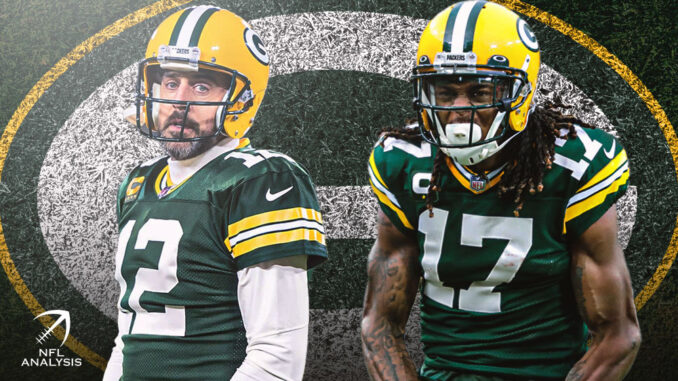 Aaron Rodgers, Davante Adams, Packers