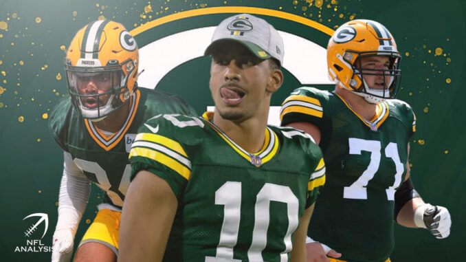 Jordan Love, Jonathan Owens, Josh Myers, Packers