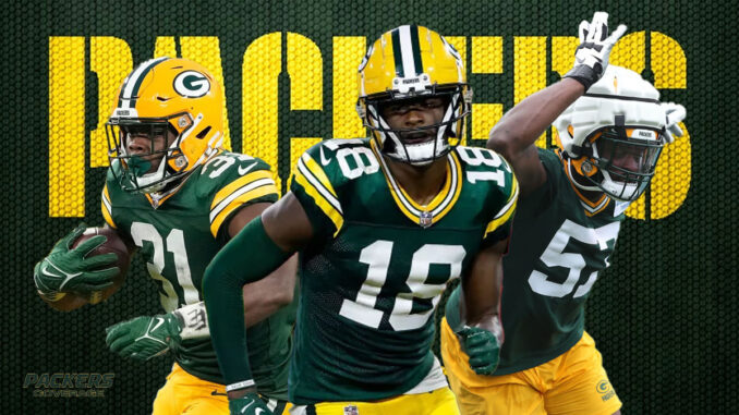 Emanuel Wilson, Malik Heath, Brenton Cox Jr., Packers