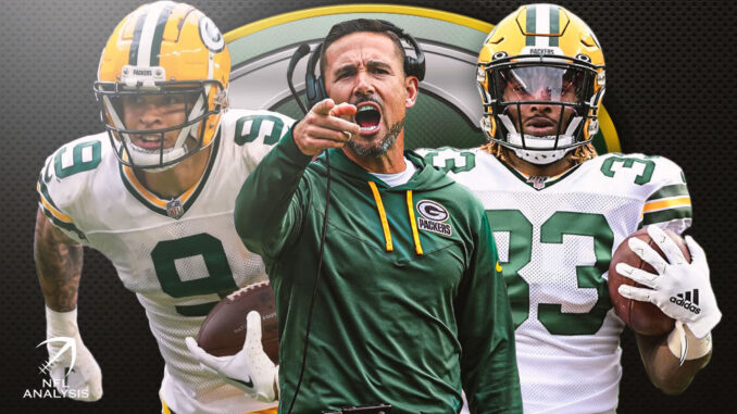 Christian Watson, Matt LaFleur, Aaron Jones, Packers