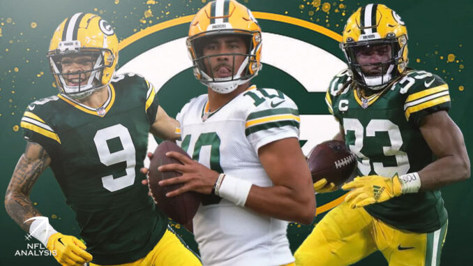 Christian Watson, Jordan Love, Aaron Jones, Packers