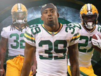 Tyler Goodson, Lew Nichols, Patrick Taylor, Packers