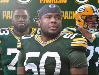 Yosh Nijman, Zach Tom, Josh Myers, Packers