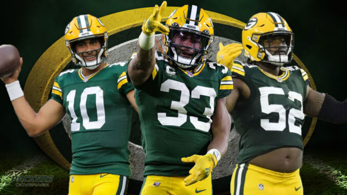 Jordan Love, Aaron Jones, Rashan Gary, Packers