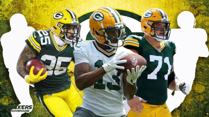 Keisean Nixon, Dontayvion Wicks, Josh Myers, Packers