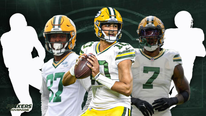 Romeo Doubs, Jordan Love, Quay Walker, Packers