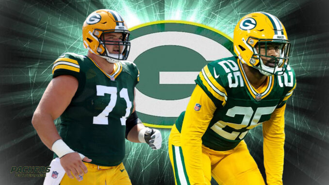 Josh Myers, Keisean Nixon, Packers