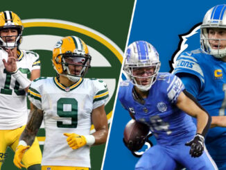 Jordan Love, Christian Watson, Amon-Ra St. Brown, Jared Goff, Lions, Packers