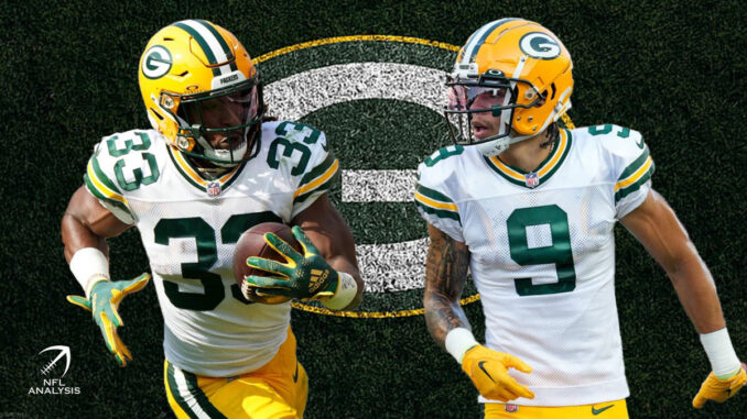 Aaron Jones, Christian Watson, Packers