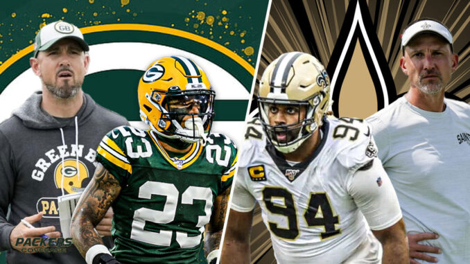Matt LaFleur, Jaire Alexander, Cameron Jordan, Dennis Allen, Packers, Saints
