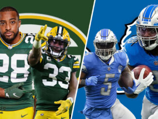 AJ Dillon, Aaron Jones, Jahmyr Gibbs, David Montgomery, Packers, Lions