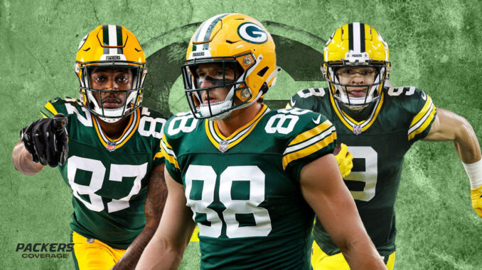 Romeo Doubs, Luke Musgrave, Christian Watson, Packers