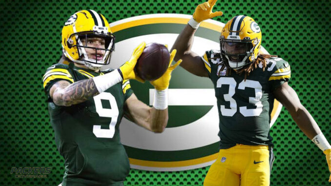 Christian Watson, Aaron Jones, Packers