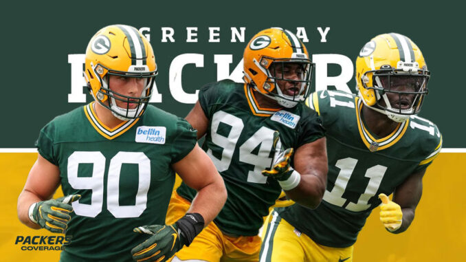 Lukas Van Ness, Karl Brooks, Jayden Reed, Packers