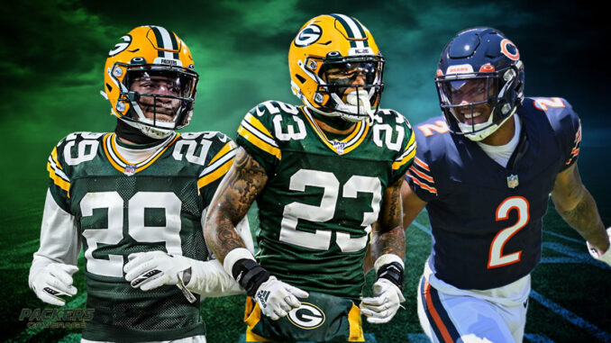 Rasul Douglas, Jaire Alexander, D.J. Moore, Packers