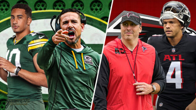 Jordan Love, Matt LaFleur, Arthur Smith, Desmond Ridder, Packers, Falcons