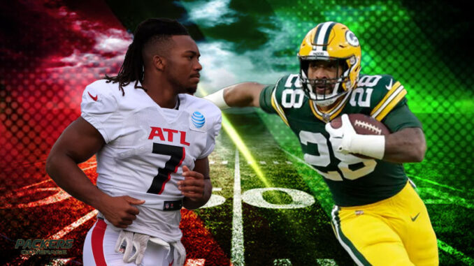 Bijan Robinson, AJ Dillon, Packers, Falcons