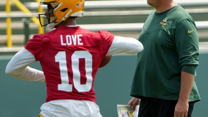 Jordan Love, Adam Stenavich, Green Bay Packers