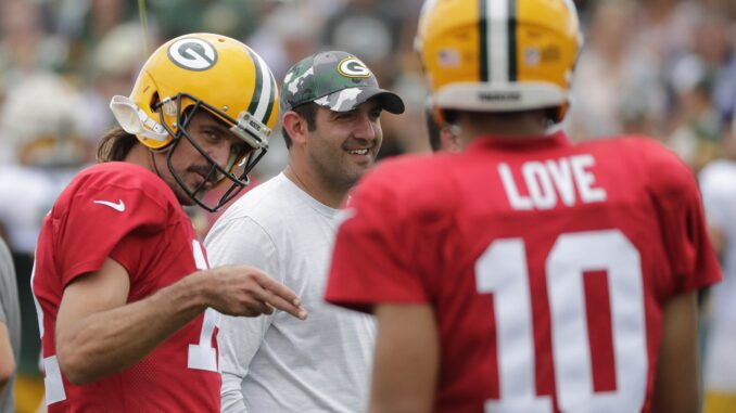 Jordan Love, Aaron Rodgers, Packers