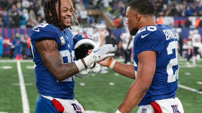Xavier McKinney, Saquon Barkley, Packers