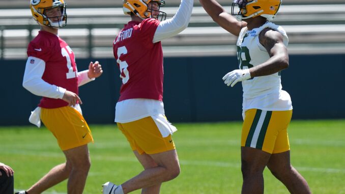 Michael Pratt, Sean Clifford, AJ Dillon, Packers