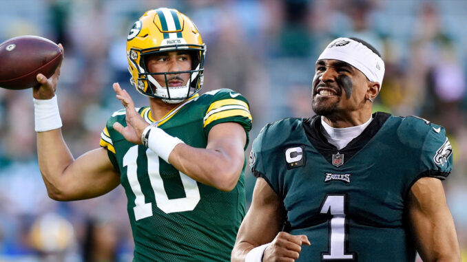 Jordan Love, Jalen Hurts, Green Bay Packers