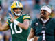 Jordan Love, Jalen Hurts, Green Bay Packers